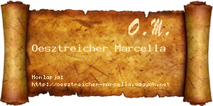 Oesztreicher Marcella névjegykártya